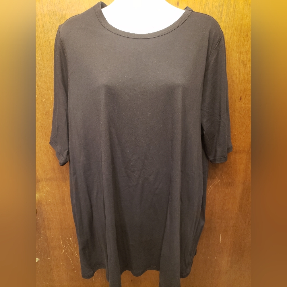 Torrid Easy Tee - Black Classic Vintage Cotton Jersey Crew Neck, size 2